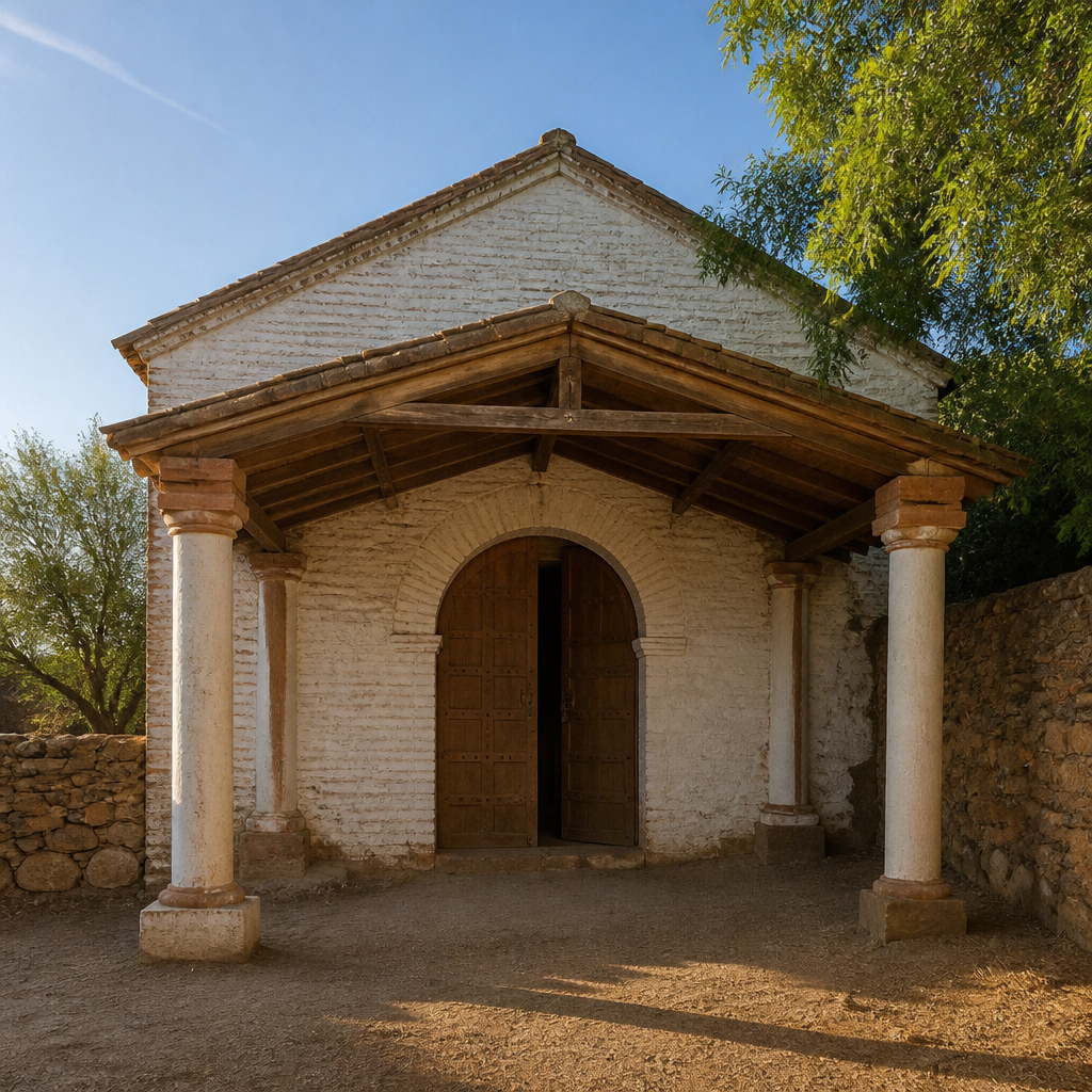 Portada con arco de medio punto de la Ermita de Santa Eufemia