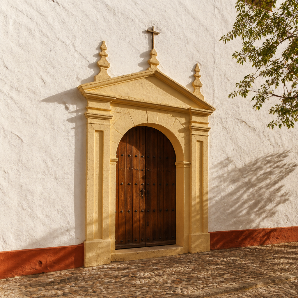 Portada de la Ermita del Santo Cristo de la Vera Cruz de Santaella