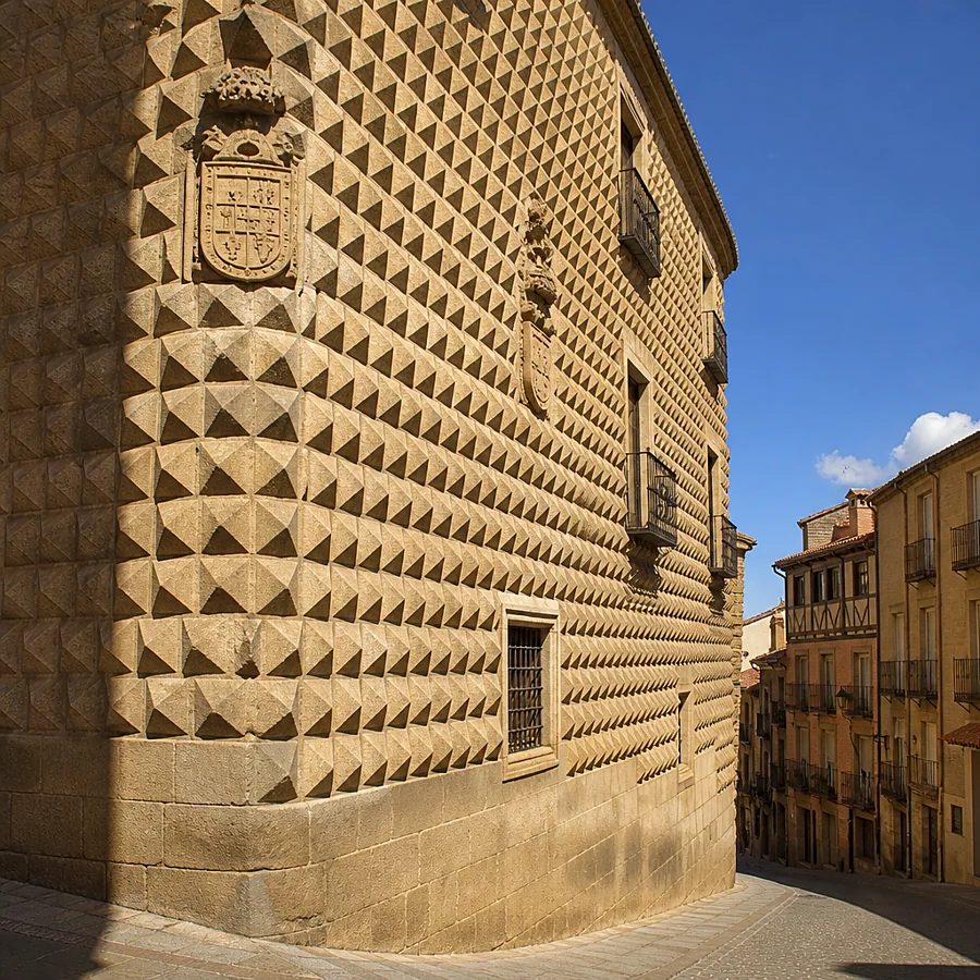 Recreación ilustrativa: Calle Real y Plaza Mayor de Segovia