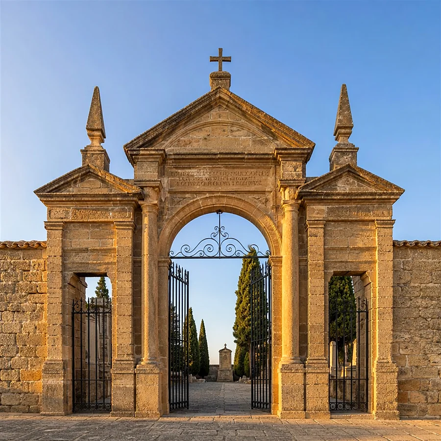 Recreación ilustrativa: Cementerio de San Ginés de la Jara