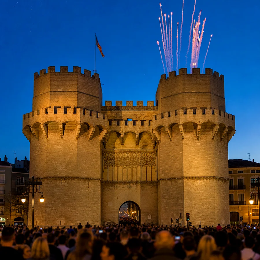 Recreación ilustrativa: Fallas de València