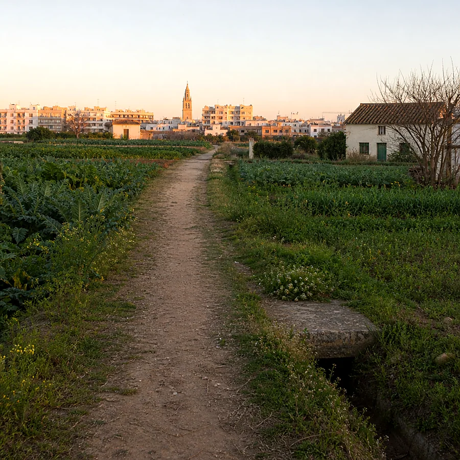 Recreación ilustrativa: Horta de Campanar