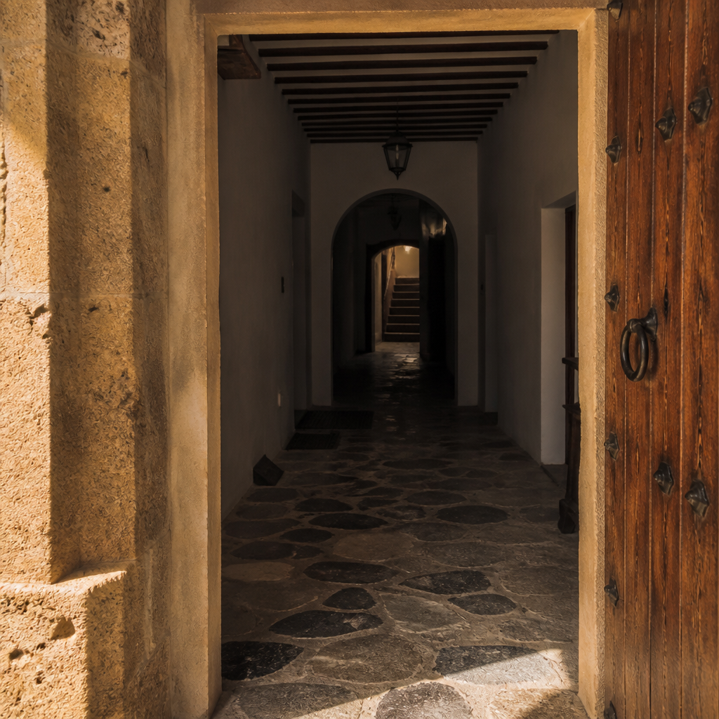 Acceso del Antiguo Cuartel de la Guardia Civil de Valsequillo, antiguo espacio expositivo