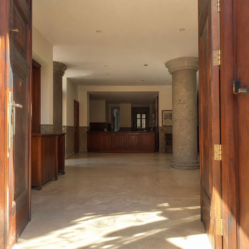 Acceso y recepción reformados de la Casa Consistorial de Valsequillo