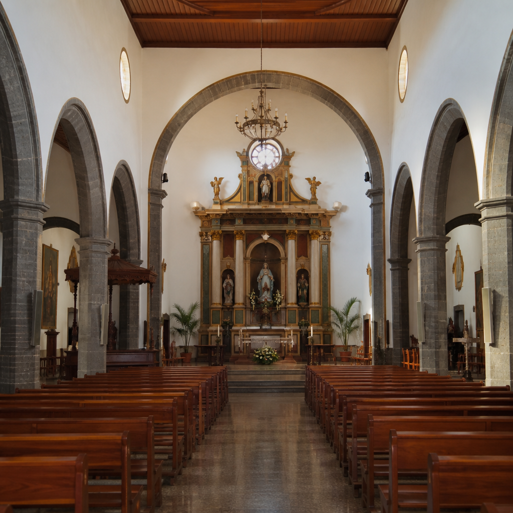 Interior de la Iglesia Parroquial de la Inmaculada Concepción de Valsequillo