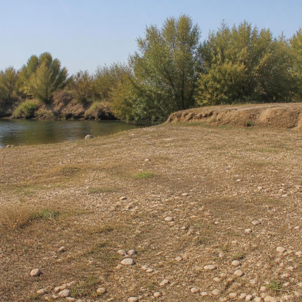 Terraza fluvial del yacimiento arqueológico de Barranco de los Álamos, Villa del Río