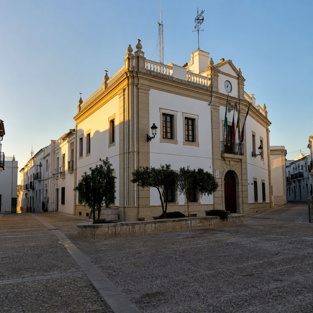 Ayuntamiento de Villanueva de Córdoba en el casco histórico de Los Pedroches
