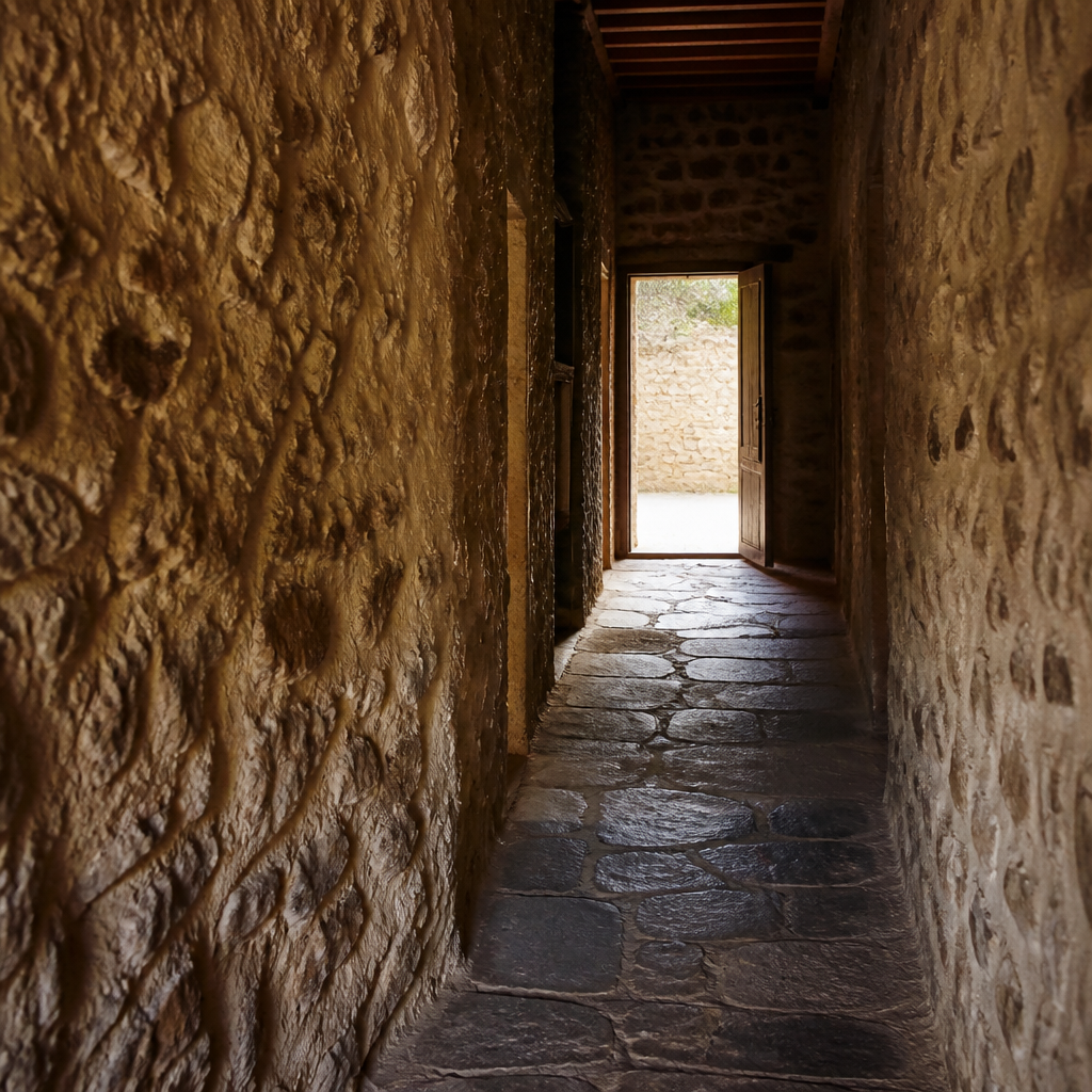 Interior del centro de interpretación de la dehesa de Los Pedroches, espacio para entender el paisaje