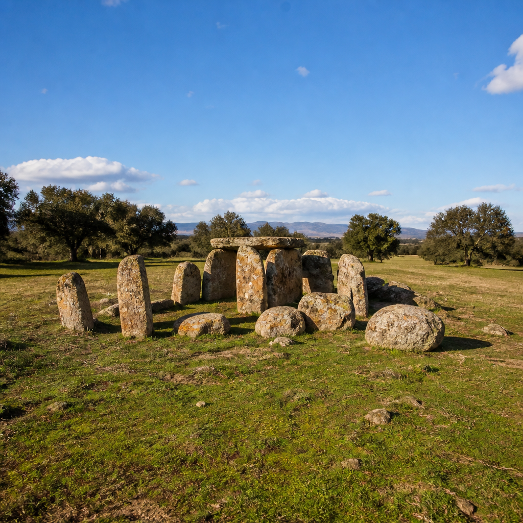 Frailes I, cista dolménica cerca del Menhir de Los Frailes