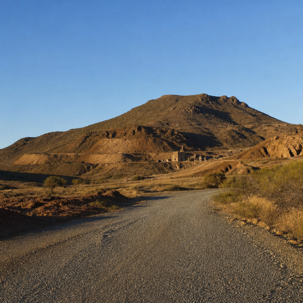 El cerro de El Soldado visto desde el camino de vuelta.