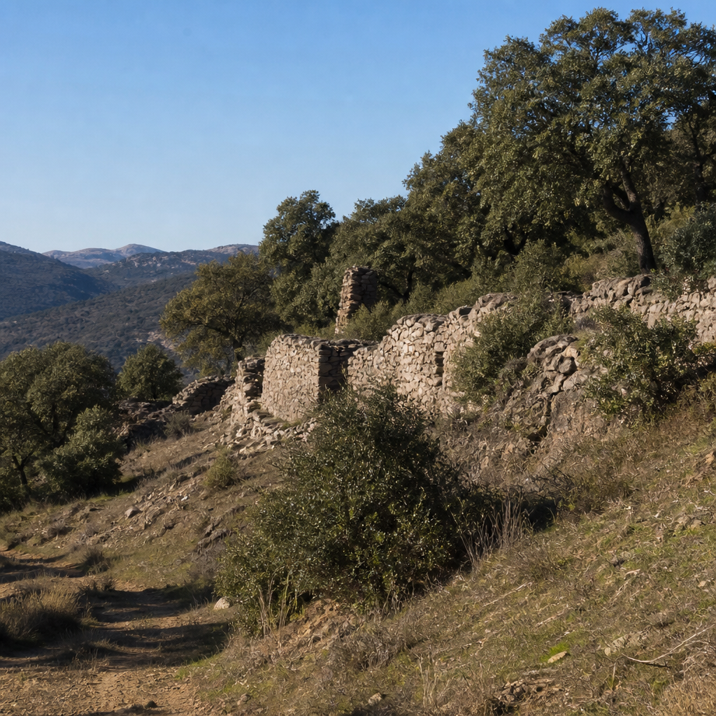 Castillo La Solana en la ladera serrana del Guadiato, Villanueva del Rey