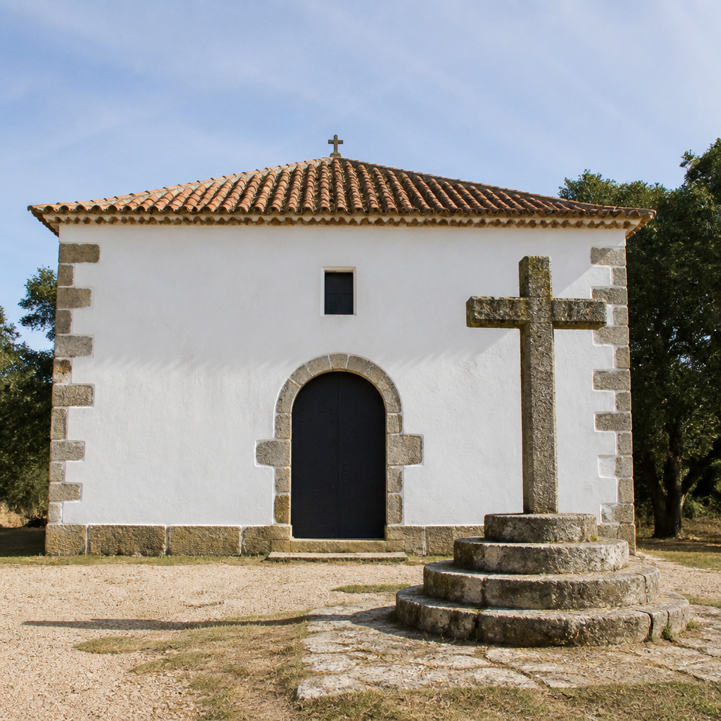 Fachada de la Ermita del Cristo de las Angustias en Villaralto, qué ver en el pueblo