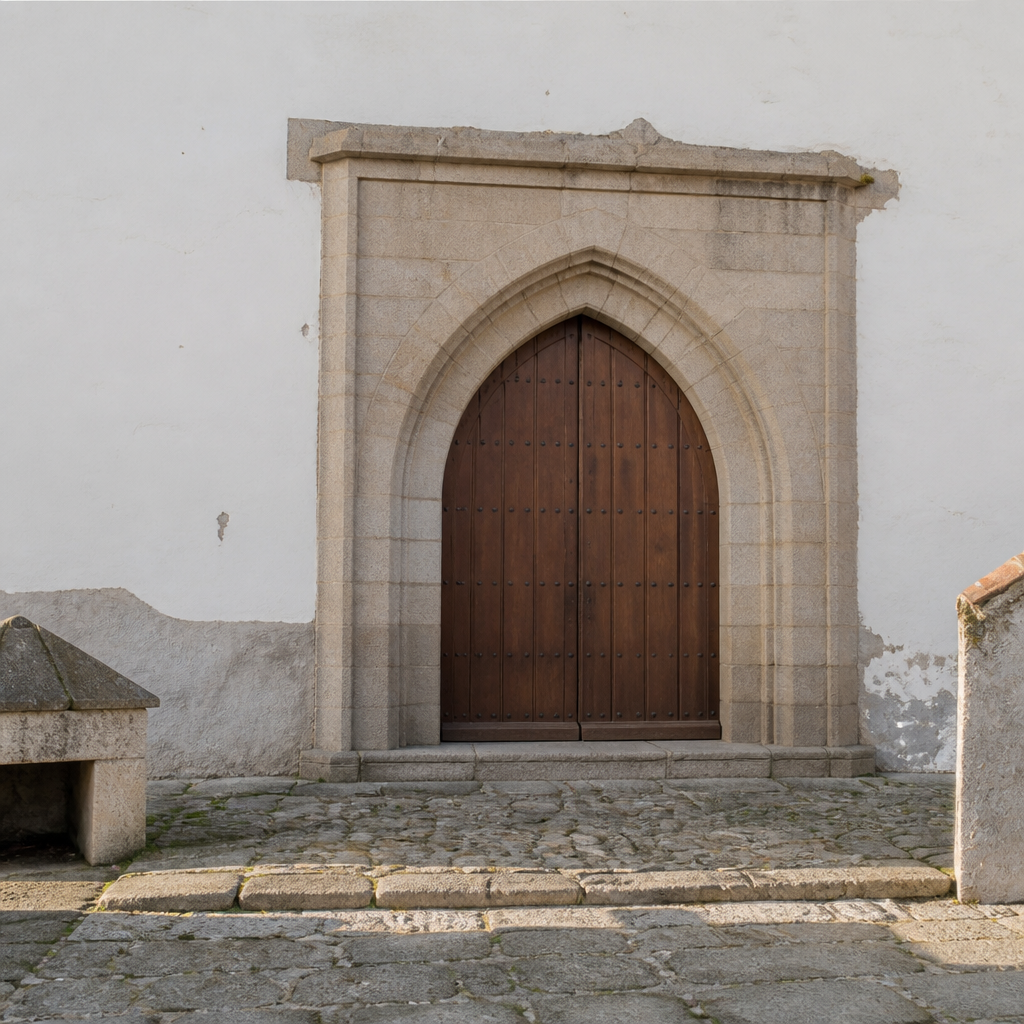 Portada de los pies de la Iglesia de San Pedro Villaralto