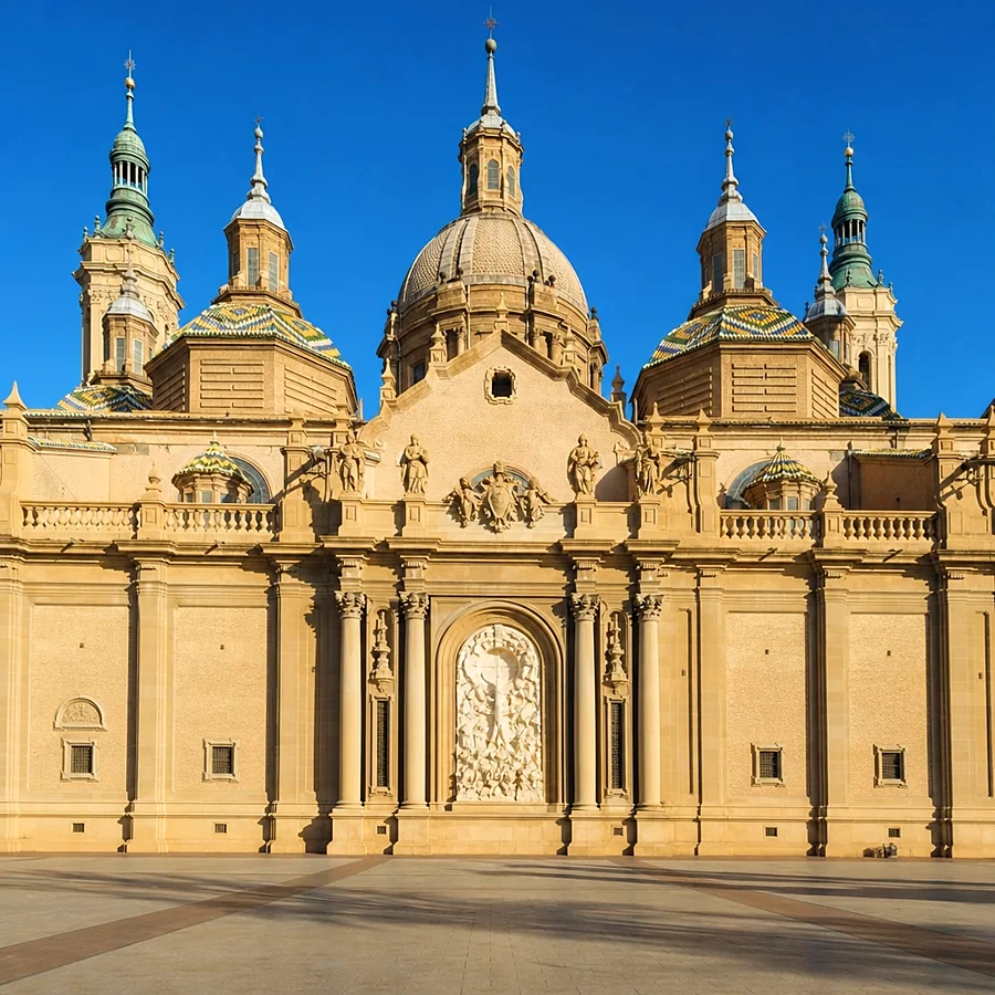 Recreación ilustrativa: Catedral-Basílica de Nuestra Señora del Pilar