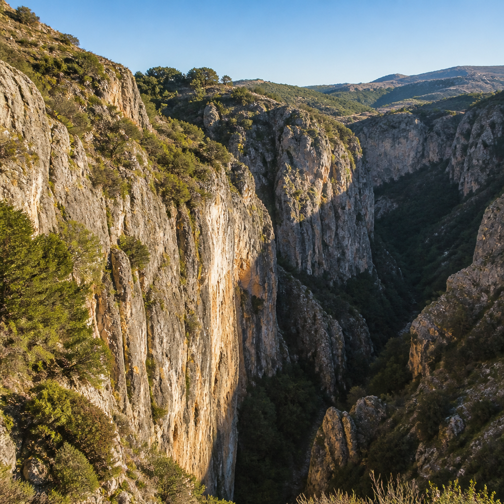 Cañón del río Bailón visto desde el Mirador de Zuheros.