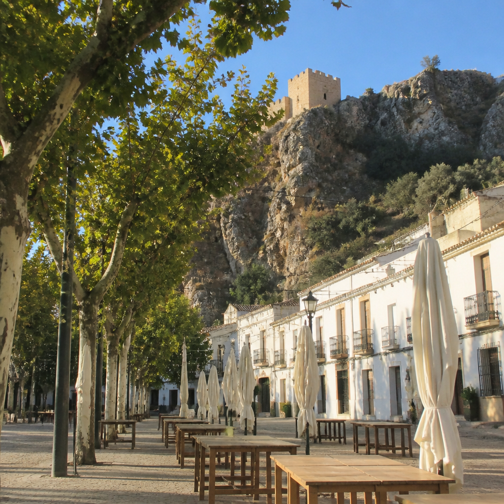 Paseo de la Constitución en Zuheros, sede de la Fiesta del Queso