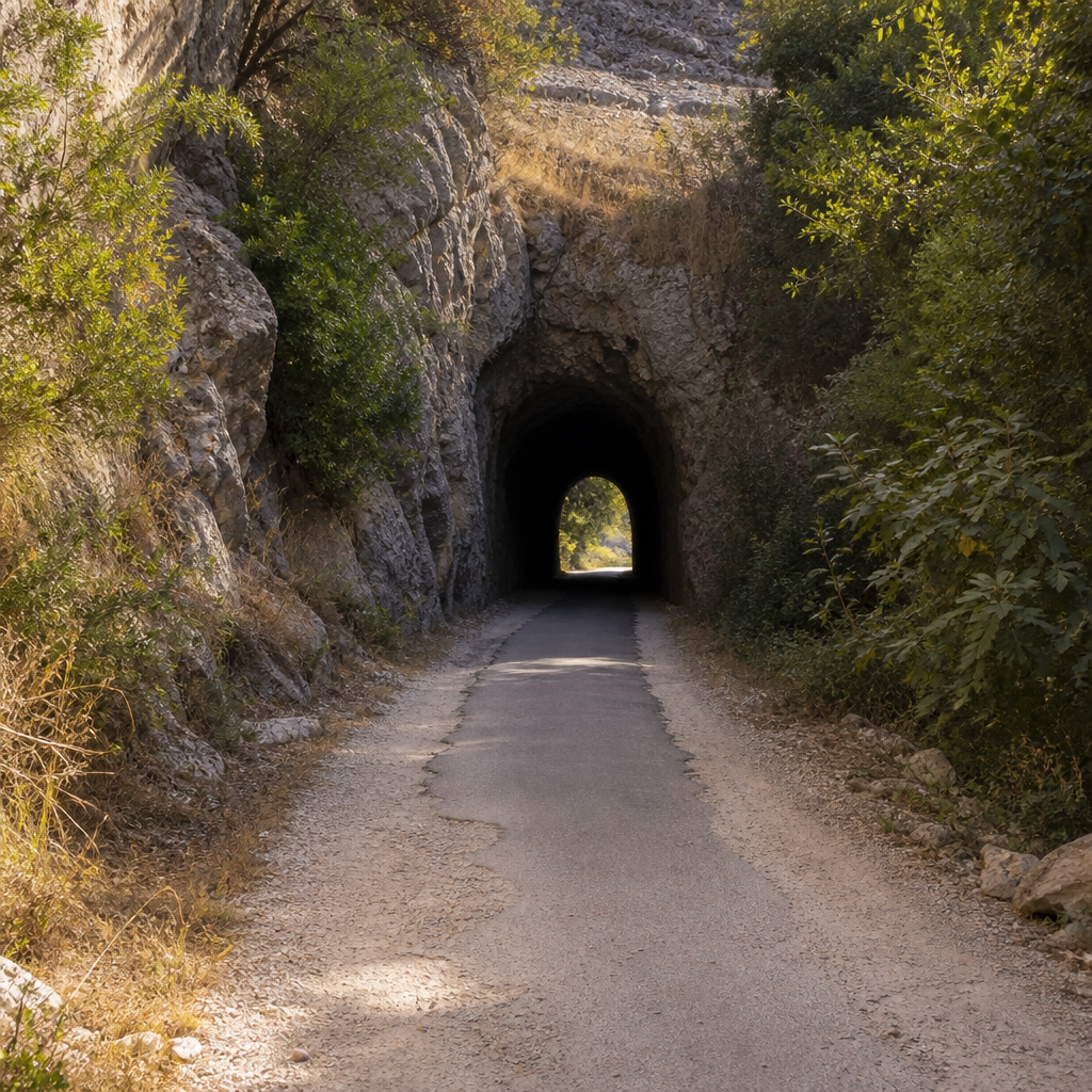 Túnel de El Plantío en la Vía Verde de la Subbética